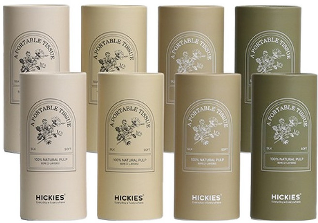 히키스 먼지 안나는 차량 데스크 위생티슈 4종 x 2p 세트, 1세트