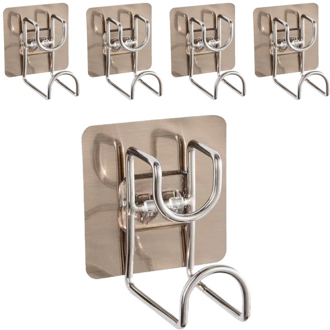 트레이드웨이 세수대야 후크 7 x 7 cm, 실버, 5개