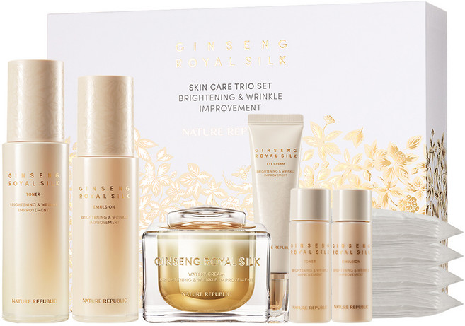 네이처리퍼블릭 진생 로얄 실크 스킨케어 3종 세트, 1세트
