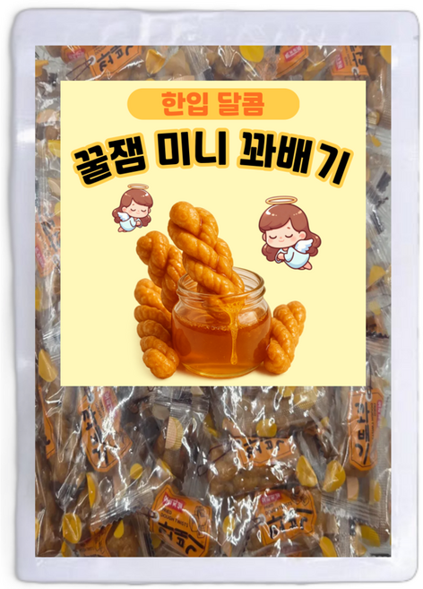 한입 달콤 꿀잼 미니 꽈배기, 500g, 1개