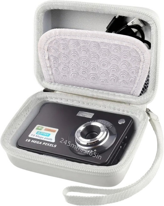 웰롯 디지털 방수 하드 케이스 카메라 가방 13 x 10 x 6 cm, 화이트, 1개