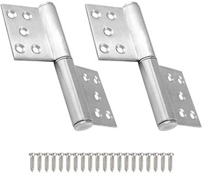 OON 스텐 201 분리형 경첩 + 나사 세트 H타입, 2세트