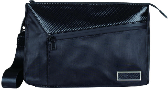 스릭슨 남녀공용 골프 다이애그널 지퍼 파우치 GGF-23108i, BLACK, 1개