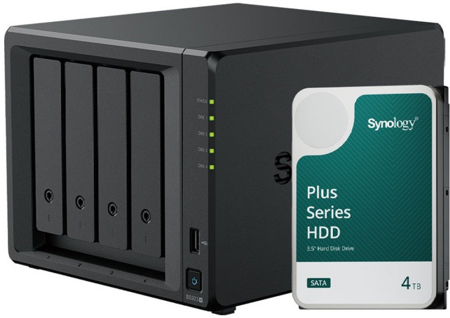 시놀로지 DiskStation NAS DS925+ + 하드 HAT3300-4T 세트, HAT3300-4T(하드), D925+(Disk Station)