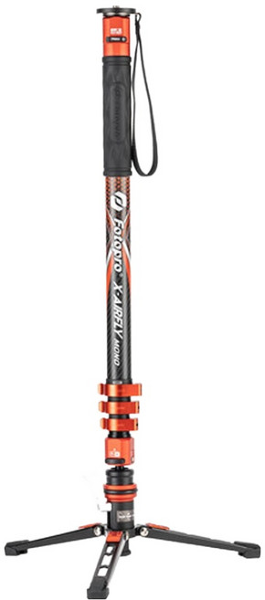 포토프로 컬러 플립 락 카본 퀵 릴리즈 페달 모노포드 오렌지, 1개, X-AIRFLY Mono