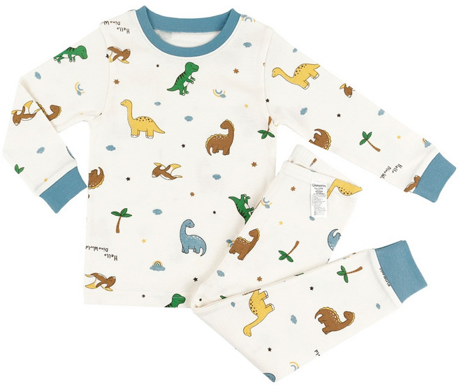 Maykids 男童恐龍世界30支羅紋家居服上下套裝