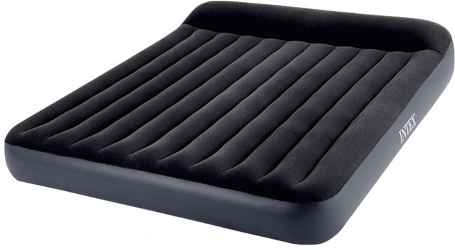 INTEX 時尚經典充氣床墊 內置電動充氣機, 黑色