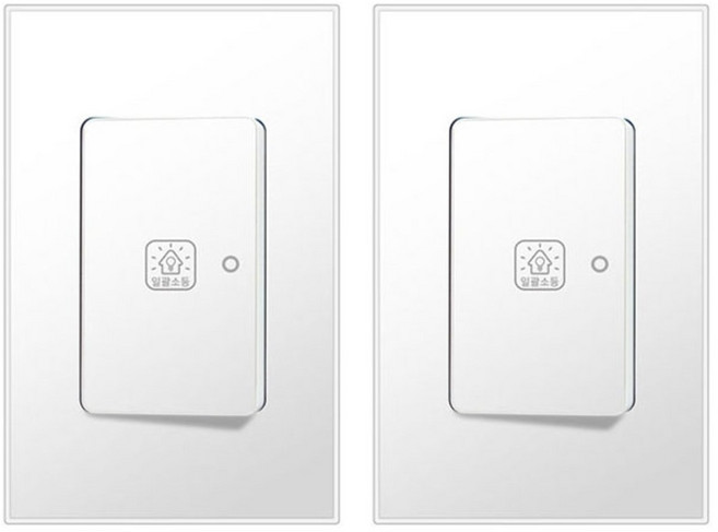 Boedam 一鍵關燈開關 1開 雪白色, 2個