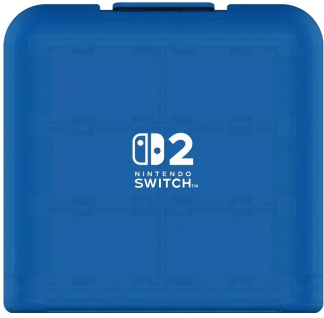 HORI for Nintendo SwitchTM 2 24枚收納遊戲卡盒, 1個, 透明藍色, NSX-070