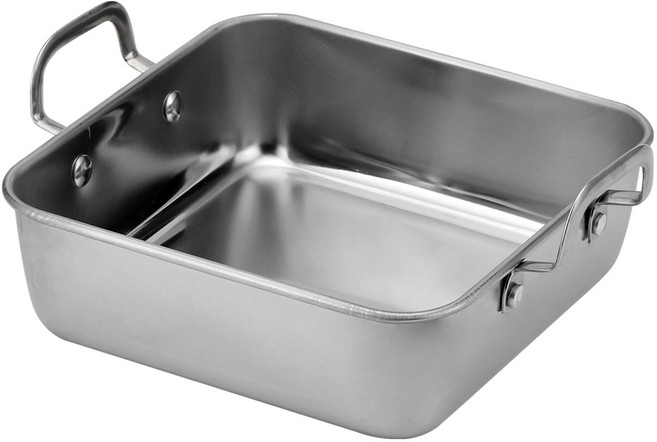 발룬피니 인덕션 IH 다용도 스텐 사각 전골냄비, 15cm, 실버, 1개