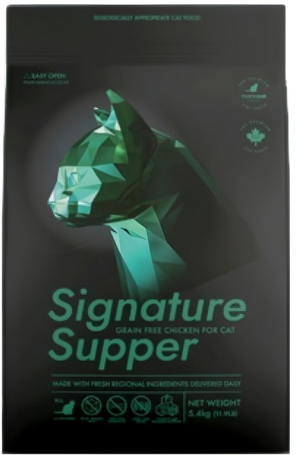 마마캣 전연령 시그니처 서퍼 캣 그레인프리 건식사료, 닭, 5.4kg, 1개