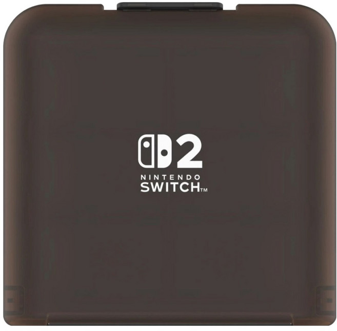 HORI for Nintendo SwitchTM 2 24枚收納遊戲卡盒, 1個, 透明黑色, NSX-009
