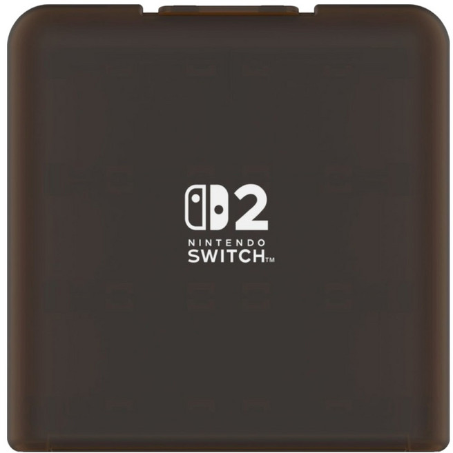 HORI for Nintendo SwitchTM 2 12枚收納遊戲卡盒, 1個, NSX-008, 透明黑色