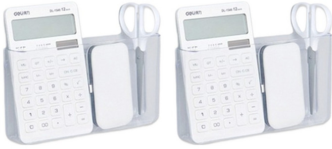 라라공방 벽부착 다용도 리모컨 정리 수납함 대형, 투명, 2개