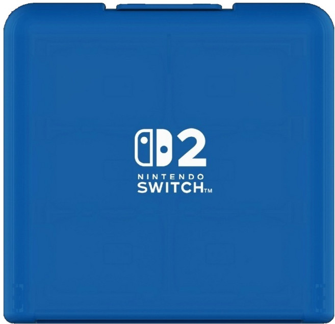 HORI for Nintendo SwitchTM 2 12枚收納遊戲卡盒, 1個, NSX-069, 透明藍色