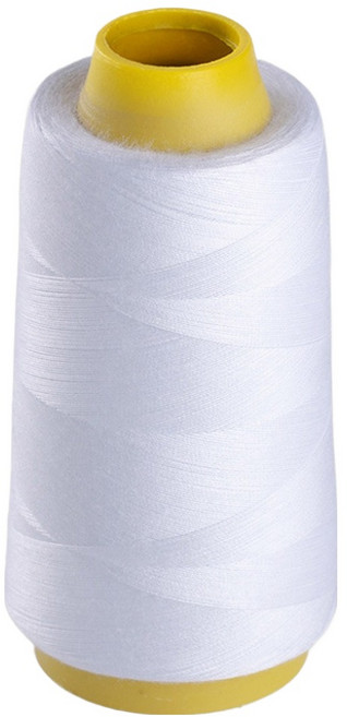 앙플러스 폴리 스티치 40수 2합사 재봉사 실, 화이트, 1개