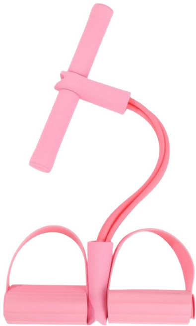 휴다온 전신 스트레칭 4선 중강도 고탄력 로잉밴드, 핑크, 1개