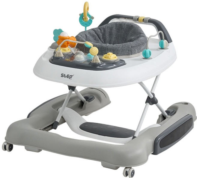 엔픽스 유아용 스텝 360 엣지 보행기, 크림 그레이, 1개