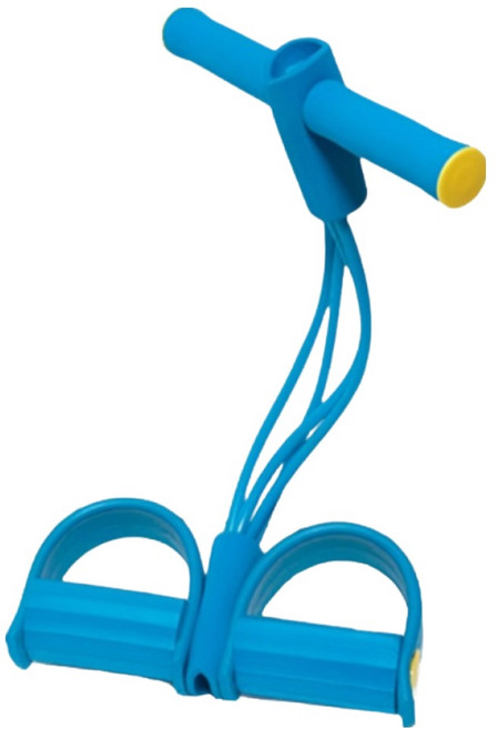 휴다온 전신 스트레칭 4선 중강도 고탄력 로잉밴드, 블루, 1개