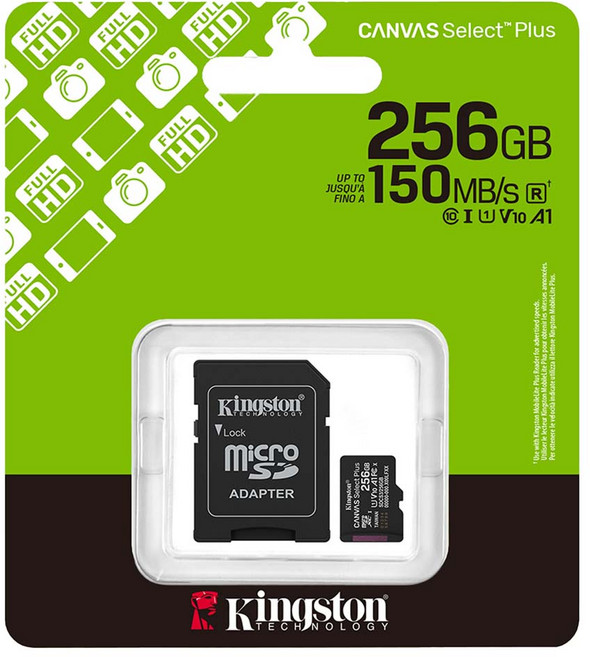 Kingston 金士頓 microSDXC TF U1 V10 A1 記憶卡 SDCS3, 256GB, 1個