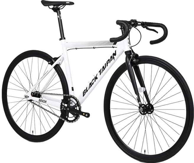 블랙타이판 경량 알루미늄 브래쉬 700C 픽시자전거 미조립 500, 1개, 180cm, 펄화이트