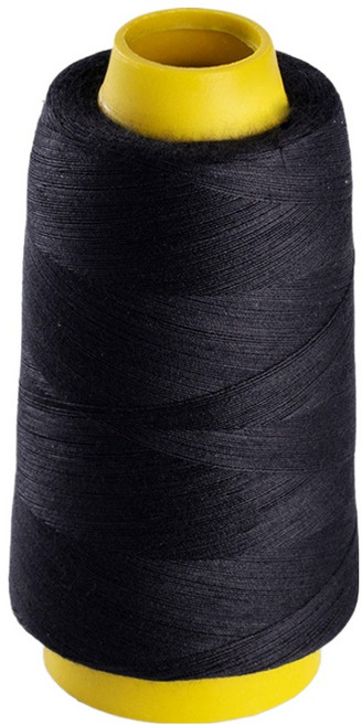 앙플러스 폴리 스티치 40수 2합사 재봉사 실, 블랙, 1개