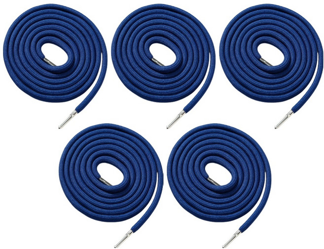 앙플러스 원형 철팁 후드티 바지 끈, 블루, 5개