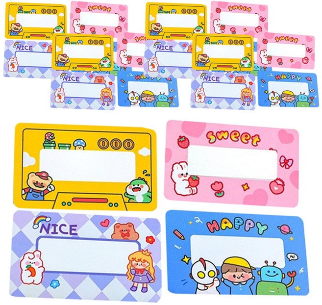 주몰리 스크래치 복권 이벤트카드 4종 x 20p 세트, 핑크 래빗, 옐로우 마리오, 해피 로봇, 퍼플 프린세스, 1세트