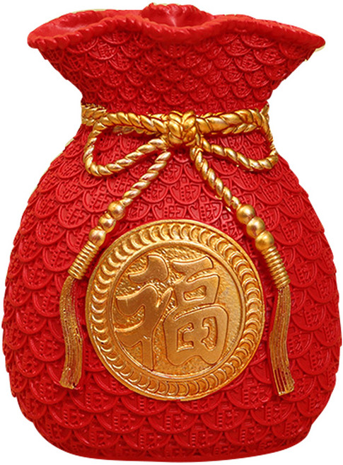 SUNORO 開運招財福袋錢袋, 1個, 紅色福袋