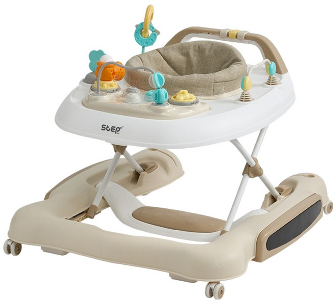 엔픽스 유아용 스텝 360 엣지 보행기, 밀크 베이지, 1개