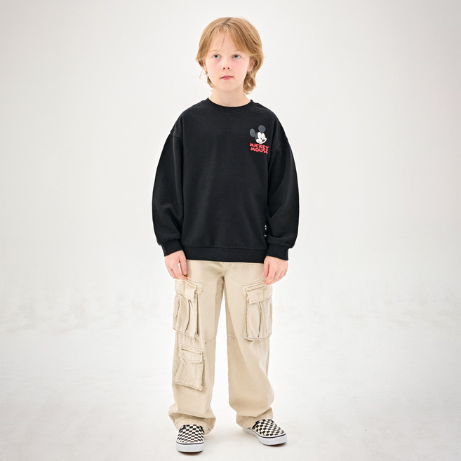 젤리스푼 아동용 디즈니 미키 마우스 카툰 맨투맨 티셔츠