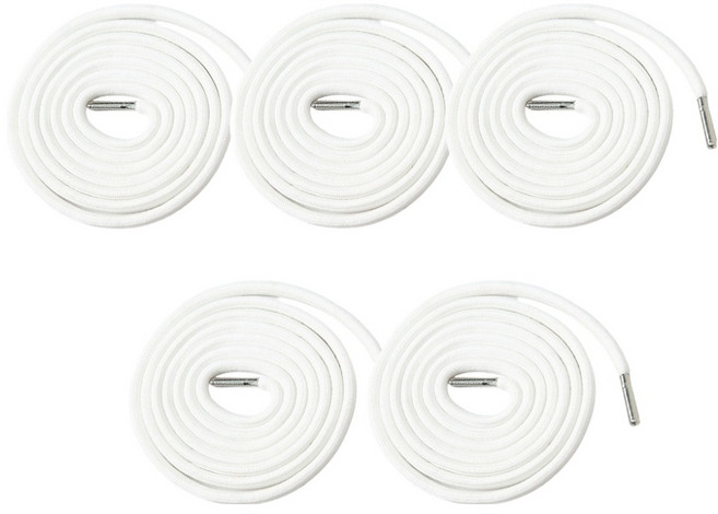 앙플러스 원형 철팁 후드티 바지 끈, 화이트, 5개