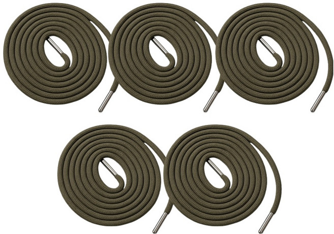 앙플러스 원형 철팁 후드티 바지 끈, 카키, 5개