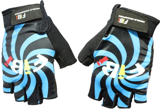 FiBi 風火輪萊卡半指手套, 藍色, 1套