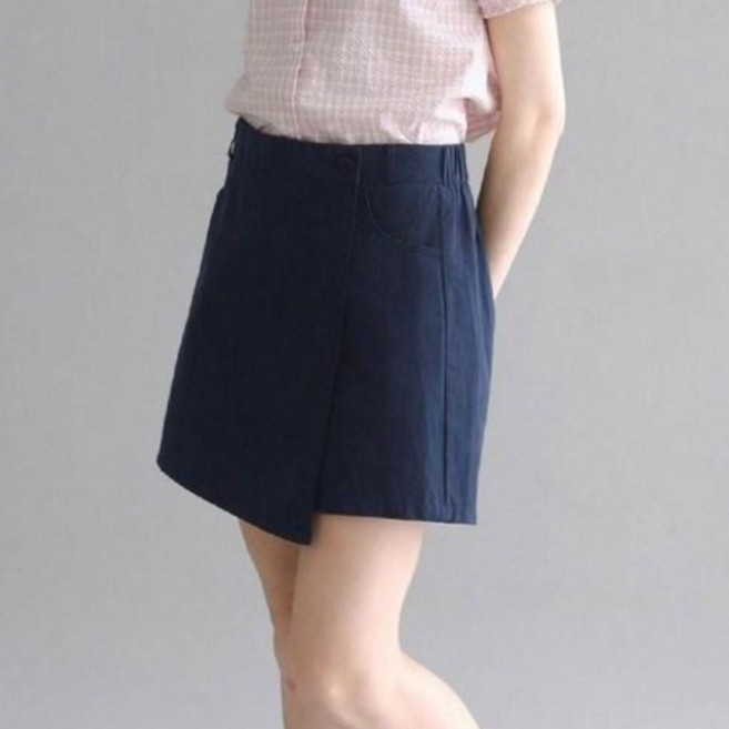 슬로우롤리 Cloud wrap mini skirt