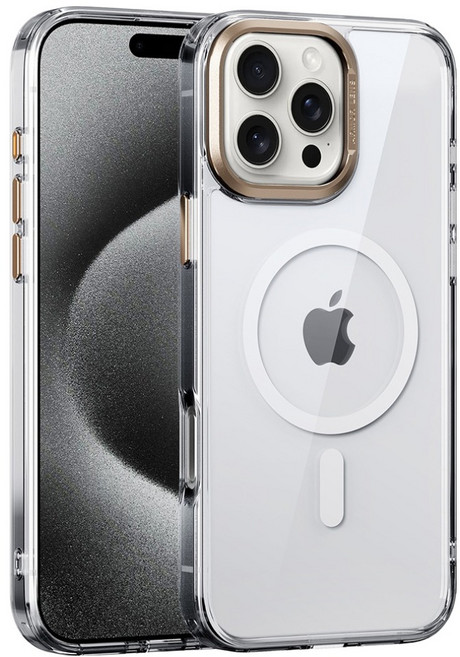 다퍼남 맥세이프 투명 케이스 메탈 카메라 보호 휴대폰 케이스