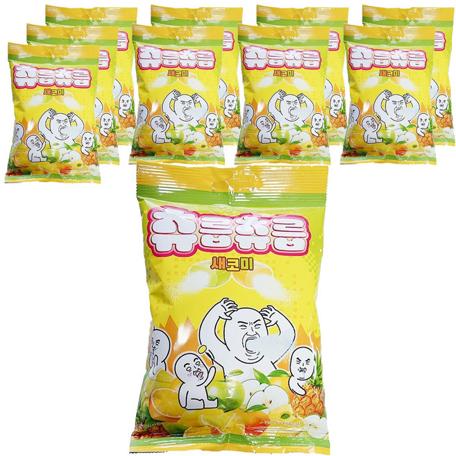 츄잉캔디 츄릅츄릅 새코미, 75g, 10개