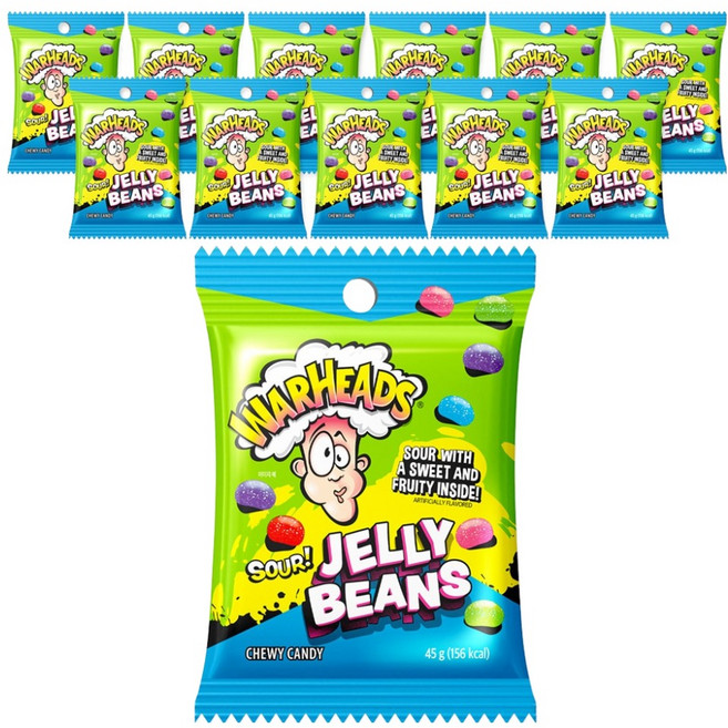 Warheads 雷根糖, 12個, 45g