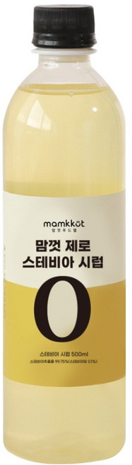 맘껏푸드랩 우리꽃연구소 스테비아 시럽, 1개, 500ml