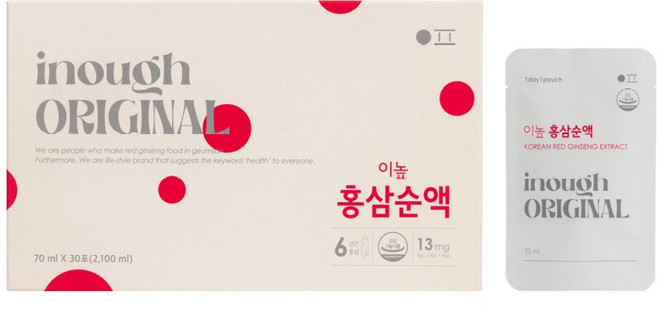 이높 경방신약 6년근 홍삼순액 30p, 1개, 2.1L