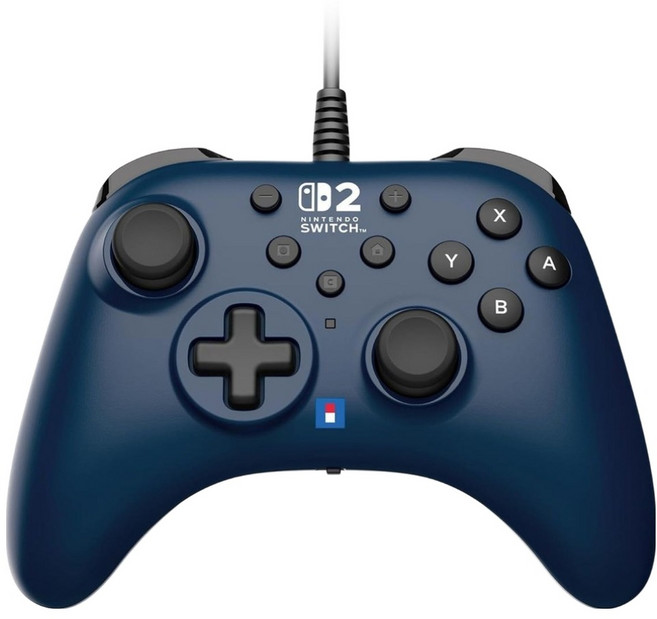 HORI 有線控制器 TURBO Nintendo SwitchTM 2/Windows PC適用, 1個, 海軍藍, NSX-064