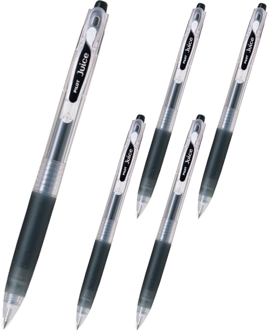 파이롯트 쥬스 젤잉크펜 0.7mm, 블랙, 5개