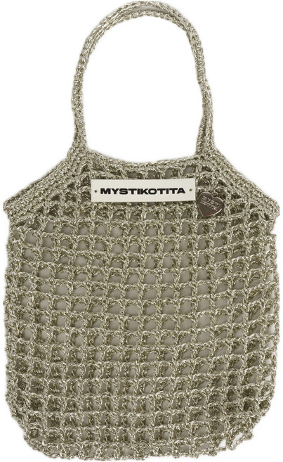 미스티코티타 미니플랫메탈네트백 코드얀 뜨개질 DIY 패키지, 샴페인, 1개