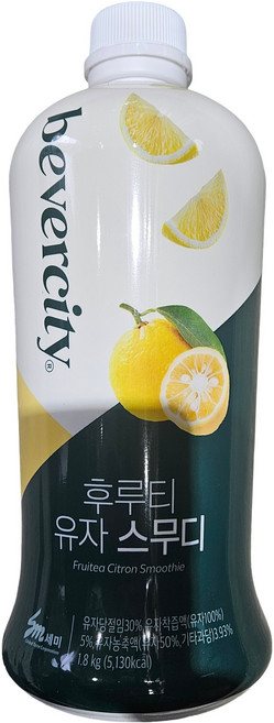 베버시티 세미 후르티 유자 스무디, 1.8kg, 1개