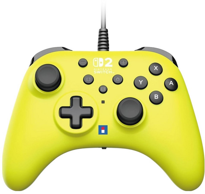 HORI 有線控制器 TURBO Nintendo SwitchTM 2/Windows PC適用, 1個, 萊姆黃, NSX-066