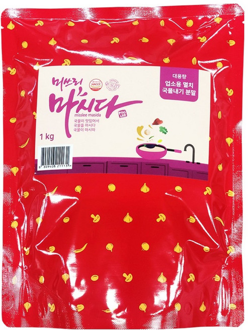 미쓰리 업소용 마시다 멸치육수, 1kg, 1개