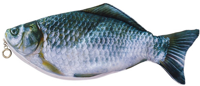 아트조이 업그레이드 리얼 생선 필통, 01 붕어, 1개