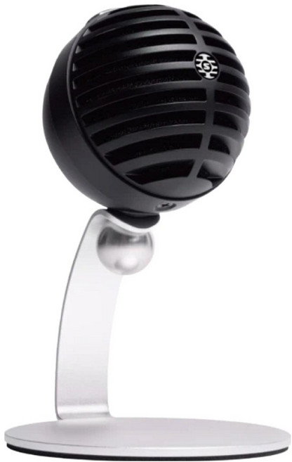 SHURE 舒爾 MOTIV 電腦收音麥克風 USB接頭 附麥克風立架 Mac/PC適用 鍵寧, 黑色, SHURE MV5C