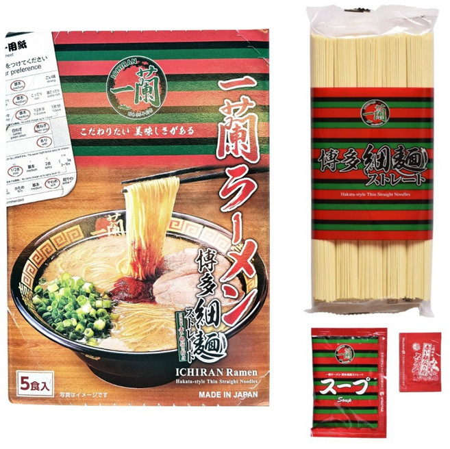 이치란 돈코츠라멘 5인분 645g, 1개