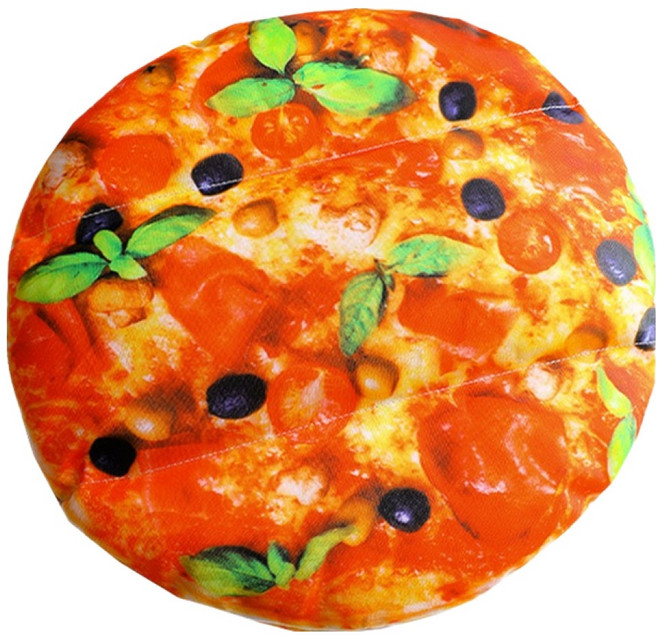 아트조이 리얼 프린팅 파우치 필통, 피자, 1개